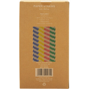 Pack of 250 My Home Paper Straws by My Home