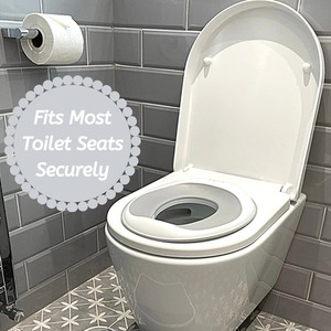 Toddler Toilet Training Seat Secure Fit Anti-Slip - White by Babycurls