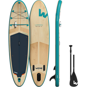 Wave Woody 2.0 SUP Inflatable Paddleboard 10'9ft by Wave
