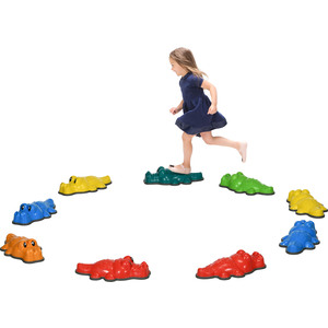 ZONEKIZ Crocodile Designed Balance Stones with Anti Slip Edge - Blue / 40.5cm by ZONEKIZ