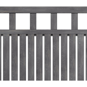 Spruce Wood Garden Fence Gate with Raised Sides by Livingandhome