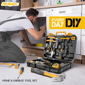 Hi Spec 82 Piece Home and Garage Tool Kit Set - yellow by Hi-Spec
