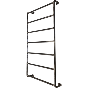 Wall Mounted Industrial Towel Rack - Black by Cush-Clark