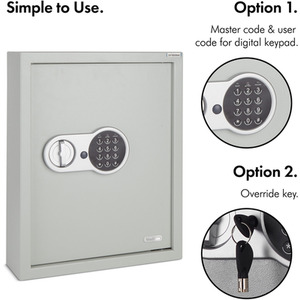 71 Key Wall Mountable Digital Safe - Grey by VonHaus