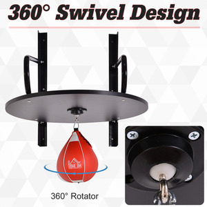 HOMCOM Pera Veloce Boxing Set - Black and Red by HOMCOM