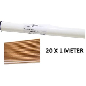 1 Mtr Mild Steel Welding Rods 1.6mm - 25 Pack CCMS - Bronze by CCMS