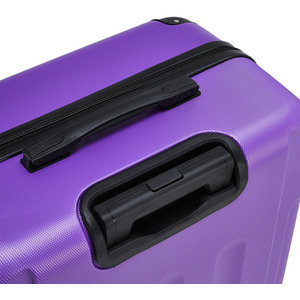 28'' Lightweight Hardshell Suitcase with 4 Wheels - Purple by Livingandhome