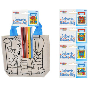Colour In Canvas Bag