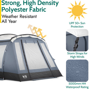 Foxley Skylight Driveaway Awning for Campervans - Grey by Trail