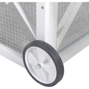 Large Wooden Chicken Coop with Nesting Box - White by Actiaspet