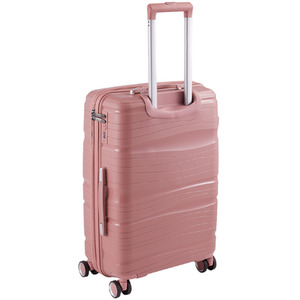 4PCS Lockable Travel Suitcase Set - Rose Gold by Livingandhome