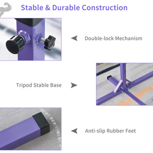 HOMCOM Adjustable Kids Gymnastics Training Bar by HOMCOM