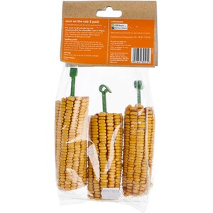 Pack of 3 Corn on the Cob Small Animal Treats 100g