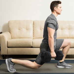 Set of 2 Dumbbells for Strength Training Aerobic - Black / 12kg by Yaheetech