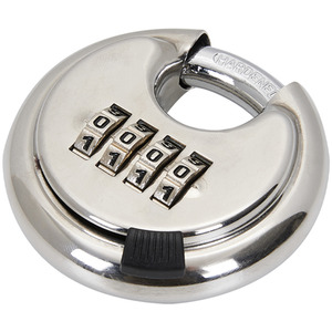 4 Digit Combination Disc Padlock by Livingandhome