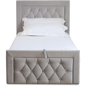 Mia Ottoman Bed - Grey / Single