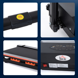 HOMCOM Electric Motorised Walking Machine Treadmill - Black by HOMCOM