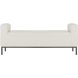 Serena Ivory Bench - Ivory and Black