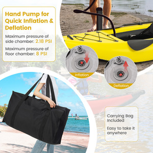 Inflatable Kayak Set by Costway