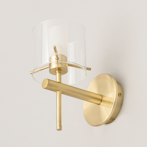 Lincoln Bathroom Wall Light - Satin Brass by Litecraft