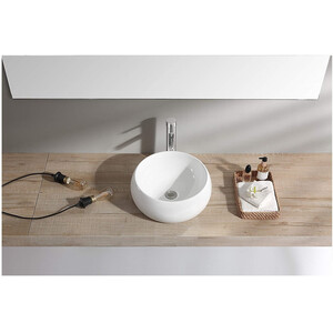 BELOFAY Ceramic Cloakroom Basin Hand Washing Sink Modern Design Countertop Basin - White / 36cm / 17cm by BELOFAY