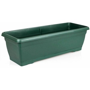 Large 72cm Plastic Trough Planter Set of 4 - Green by Gr8 Garden