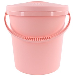 Junior Joy Nappy Bin with Lid - Pink by Junior Joy