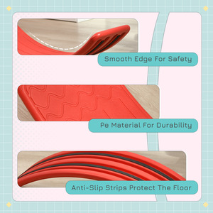 ZONEKIZ Balance Board, Kids Wobble board, Montessori Toy for 3-6 Years - Red by ZONEKIZ