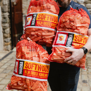 Netted Natural Kindling Wood Sticks - Natural / 1 by Warma