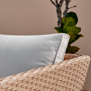 Rattan Outdoor Sofa Set - Seychelles Grey Corner Garden Sofa and Table - 9 Seat - Brown by FurnitureboxUK