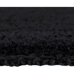 Luxury Reversible Cotton Pedestal Mat - Black by Homescapes