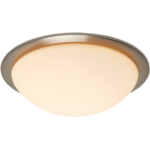Arwel LED Bathroom Glass Dome Flush Ceiling Light by Litecraft