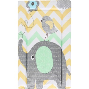 Baby Changing Mat - Elephant Chevron With Green / Elephant Chevron With Green by Babycurls