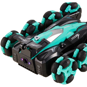 Gesture-Controlled All-Terrain Remote Control Stunt Car - Green by Livingandhome