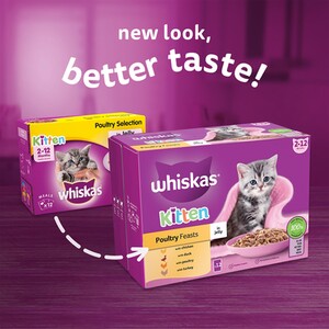 Whiskas Kitten Pouches in Jelly - Poultry Feast by Whiskas