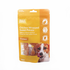 Chicken Wrapped Sweet Potato by Clever Paws