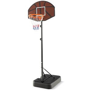 Height Adjustable Basketball Stand - Black by Costway