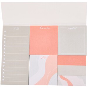 Apricot Crush Sticky Note Set - Pink