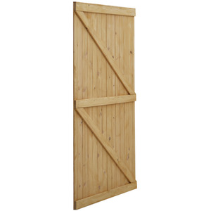 Pine Wood Garden Gate with Latch - Natural / 183cm by Livingandhome