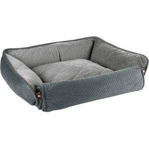 Grey Geometric Sofa Dog Bed - Grey by Dreampaws