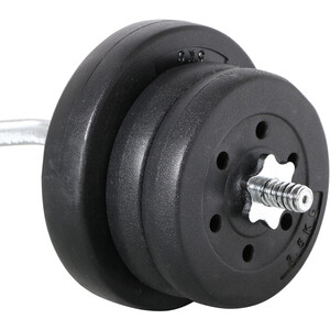 Barbell Weight Set for Strength Training - Black / 119.8cm / 25kg / 120cm by Yaheetech