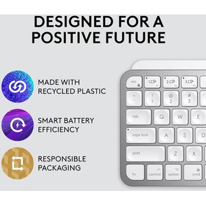 Logitech MX Keys Mini for Mac Wireless Keyboard - Multicolour by Logitech