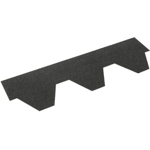 18Pcs Hexagonal Asphalt Roofing Shingles - Black by Livingandhome