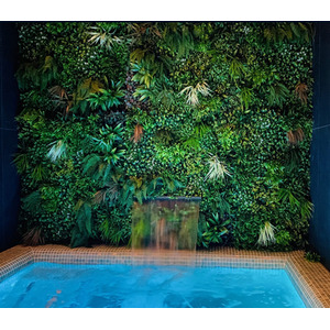 Premium Artificial Spring Green Living Wall Panel 1m x 1m - Green by True Products