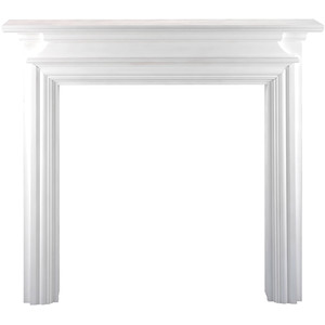 Charlottesville White Fire Surround - White by Focal Point Fires