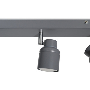 Benton Grey 3 Way Bathroom Ceiling Bar Spotlight - Grey by ValueLights