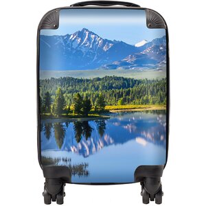 Summer Mountain Lake Suitcase - Blue / 29l by Warren Reed - Designer