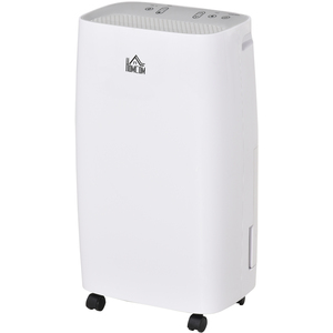 HOMCOM 12LDay Dehumidifier for Home with 24H Timer and 2 Speed Modes - White by HOMCOM