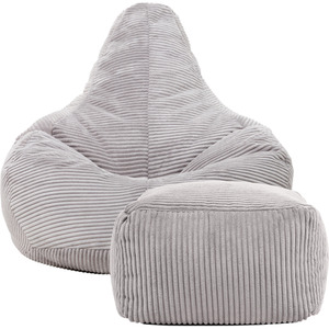 icon Dalton Gaming Bean Bag Chair and Footstool, Corduroy by icon