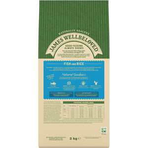 James Wellbeloved Hypoallergenic Adult Dog Food - 2kg / Fish and Rice by James Wellbeloved